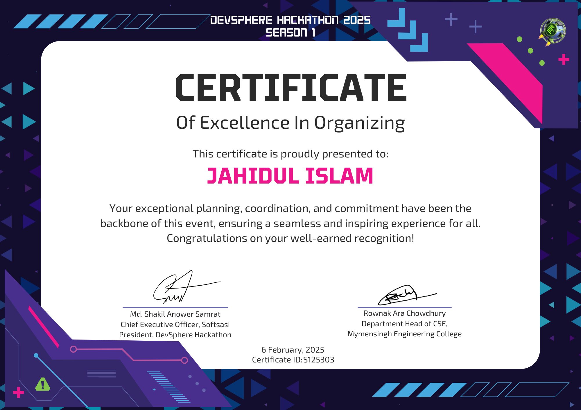 Verified Certificate S125303